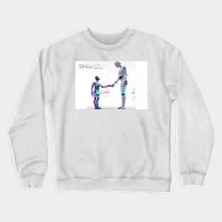 Humanity child and mom robots Crewneck Sweatshirt